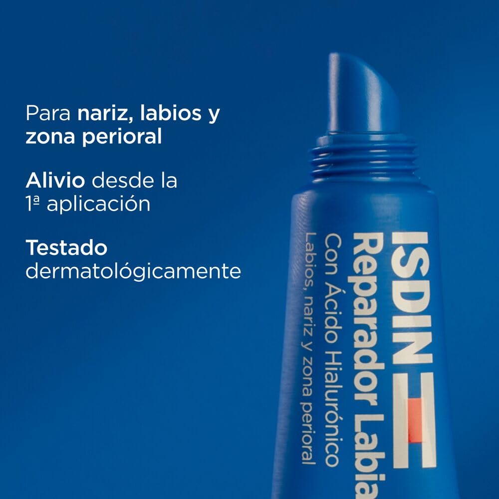 ISDIN IT Reparador Labial Fluido/Con Acido Ialuronico/Per Labbra, Naso e zona Periorale 1 x 10ml