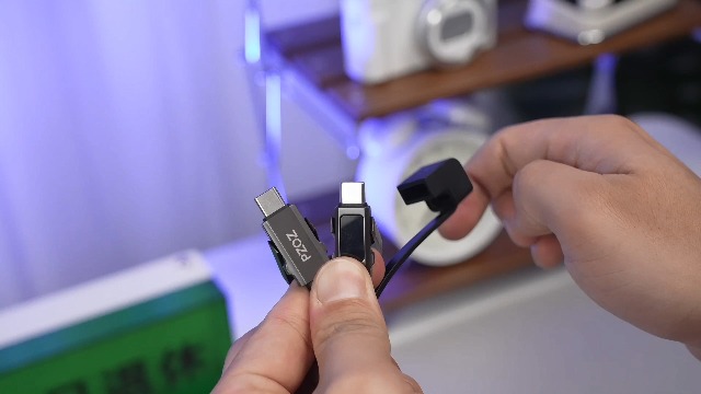 PZOZ 4in1 LEDディスプレイ充電ケーブル 60W USB C to A/タイプC