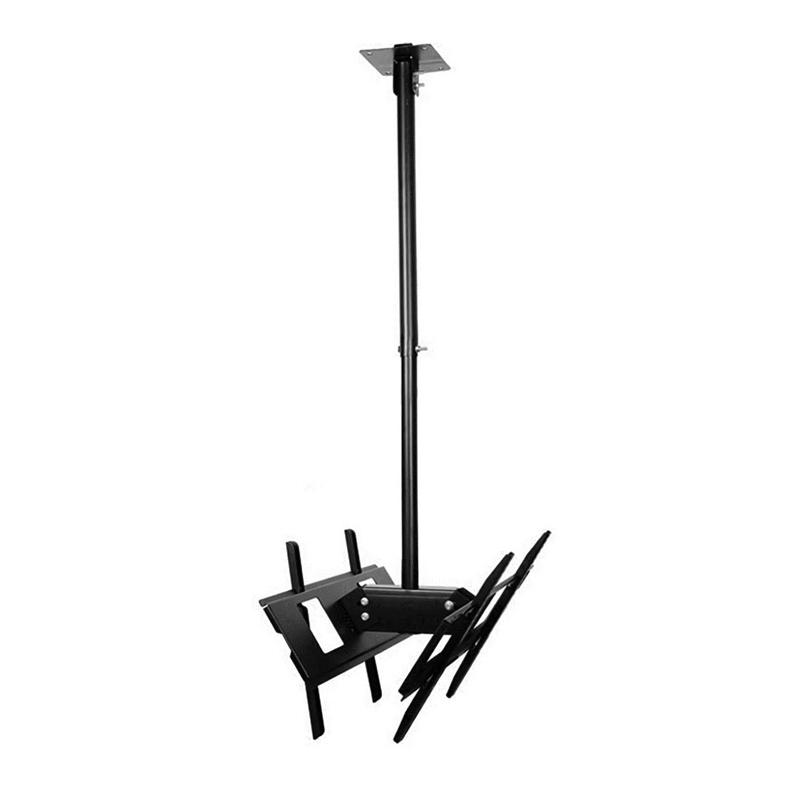 HPTHLY 32-65 Inch Double Sided Ceiling Tv Mount Adjustable Height Tv Mount Telescopic Tilt And Swivel Tv Mount Suitable For Flat Panel Lcd Tv,Black