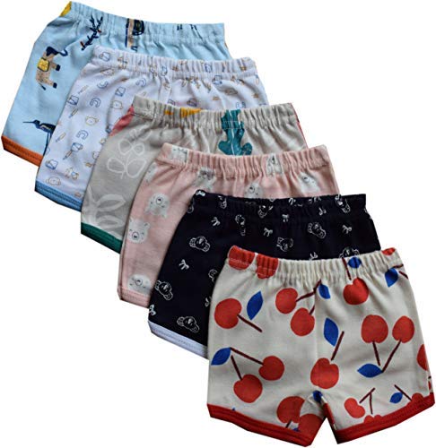 Tinchuk Ultra Soft Printed Boys Boxer Shorts Blooms Inner Wear Multi Color Printed Set of 6 (0-6 Months) 3