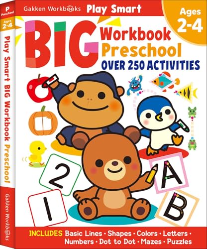 Image of Play Smart Big Preschool Workbook Ages 2-4: Over 250 Activities