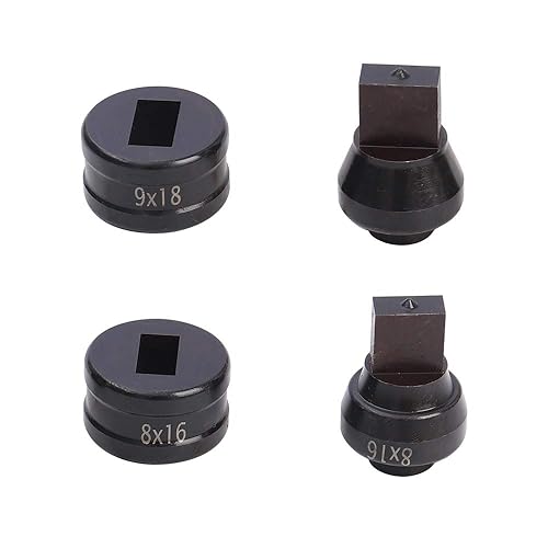 Miniatura 3 de Perforadora rectangular hidráulica de 1 pieza para perforadora hidráulica CH-60 (0.315x0.472in, troquel rectangular)