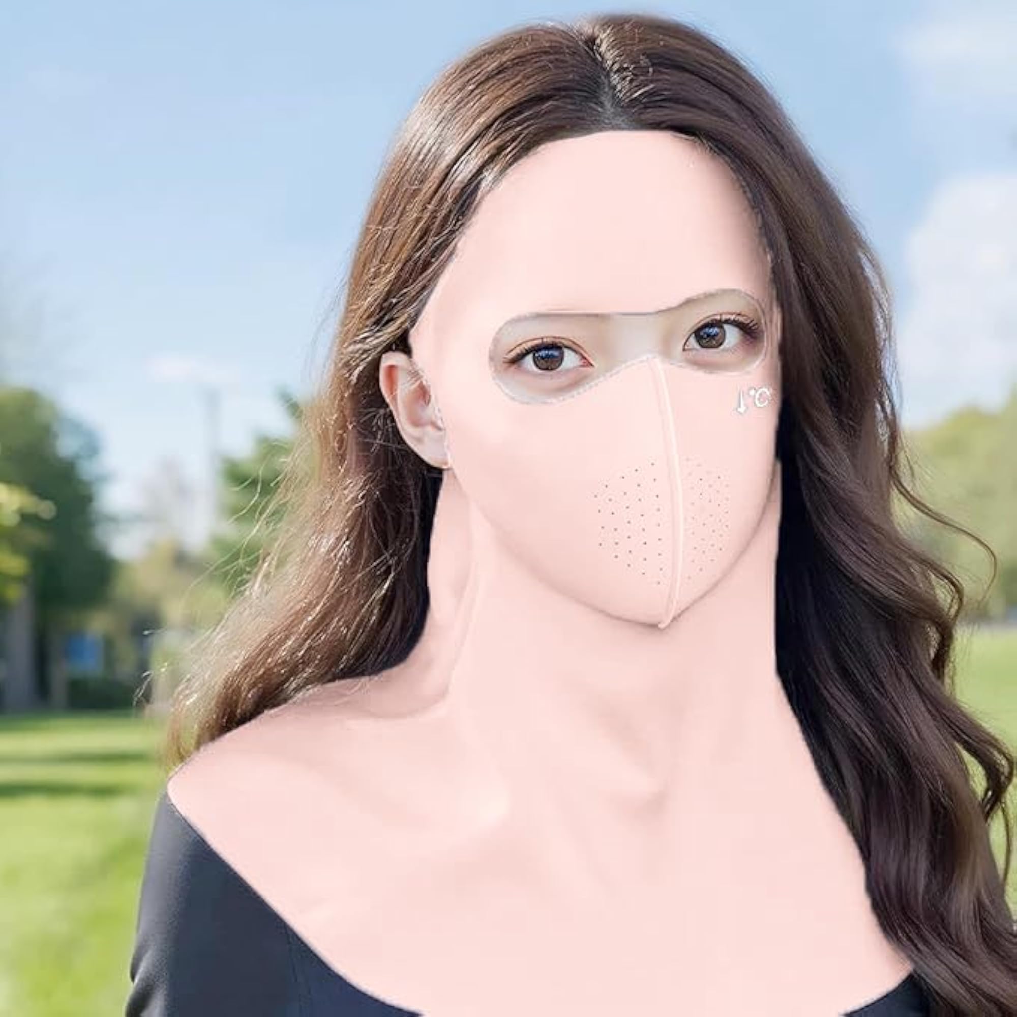 Full Face Mask for Sun Protection, 3D Cover UPF 50+
