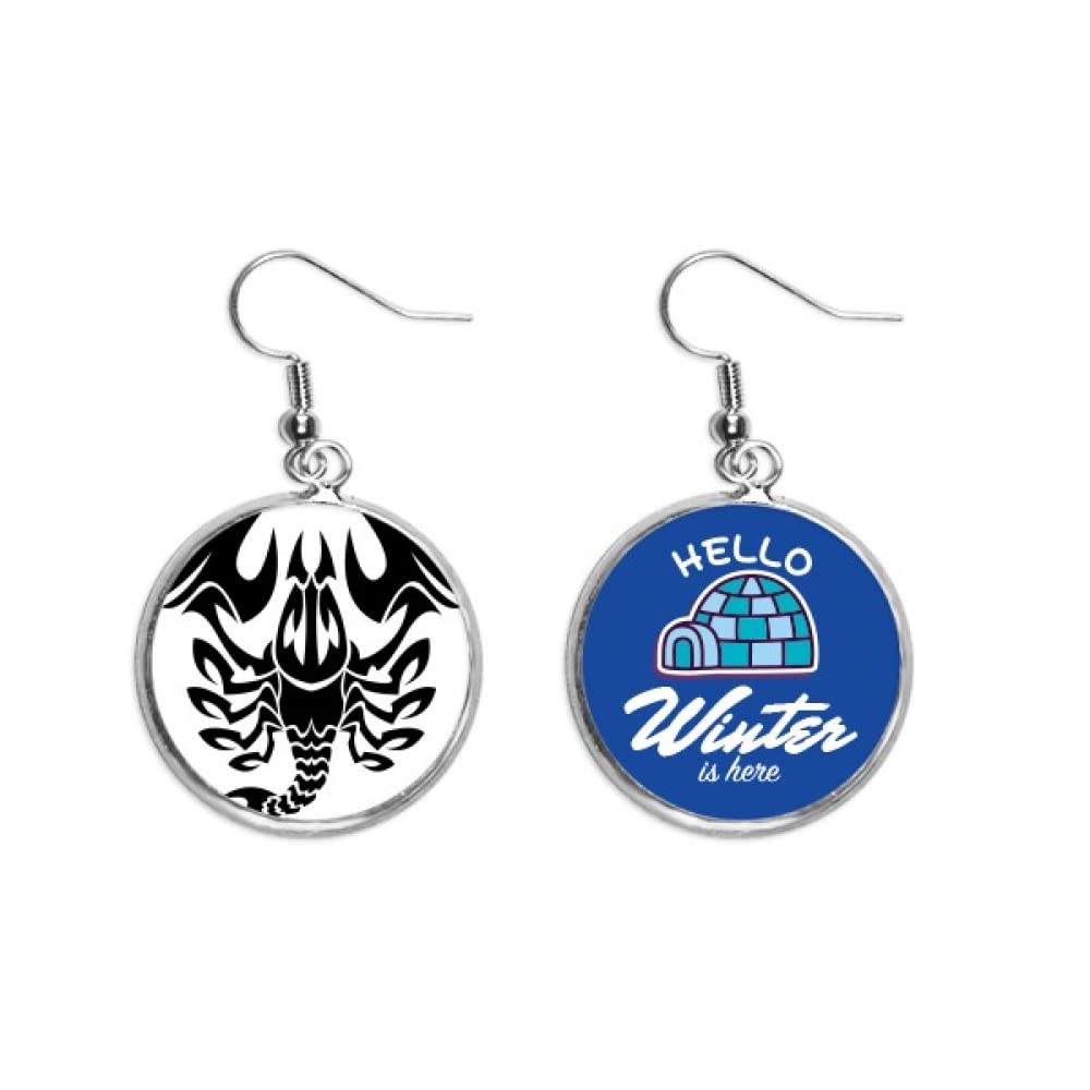 Pendientes Escorpio de gota de hielo hechos para regalar 5