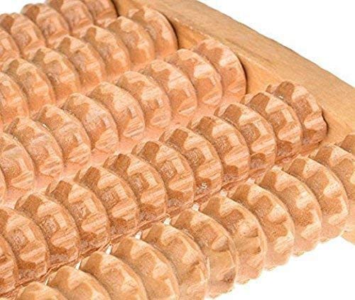 PERPART Wooden Roller Foot Massager Body Stress Buster & Acupressure Point Device Relaxation Health Care Product Foot Massager and Legs Pain Relief Massager 1