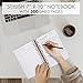 Aesthetic Thick Spiral Notebook Journal For Women in B5 Format - Stylish Linen Hardcover College Ruled Note Book w 300 Lined Pages - Cute Supplies For Bible Study & Staying Organized at Work or School