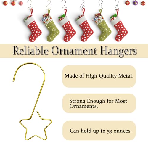 Twinkleplant 120 Pcs Christmas Ornament Hooks with Storage Box - Ornaments Hanger Hooks for Tree Decoration Hanging Holiday Ornaments - Thumbnail 3