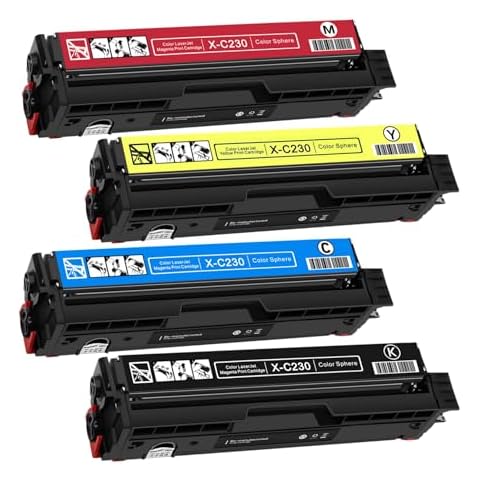 C230 / C235 Toner for Xerox C230 / C235 Printer, High-Yield Toner Ink Cartridge Compatible 006R04383 006R04384 006R04385 006R04386 for Xerox C230 C235 Printer (1Black+1Cyan+1Magenta+1Yellow NO CHIP) Cover