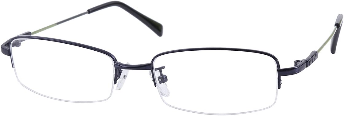 Mens Womens +4.50 Black 1.56 High Index Lenses Reading Glasses Half Rim Readers Spectacles