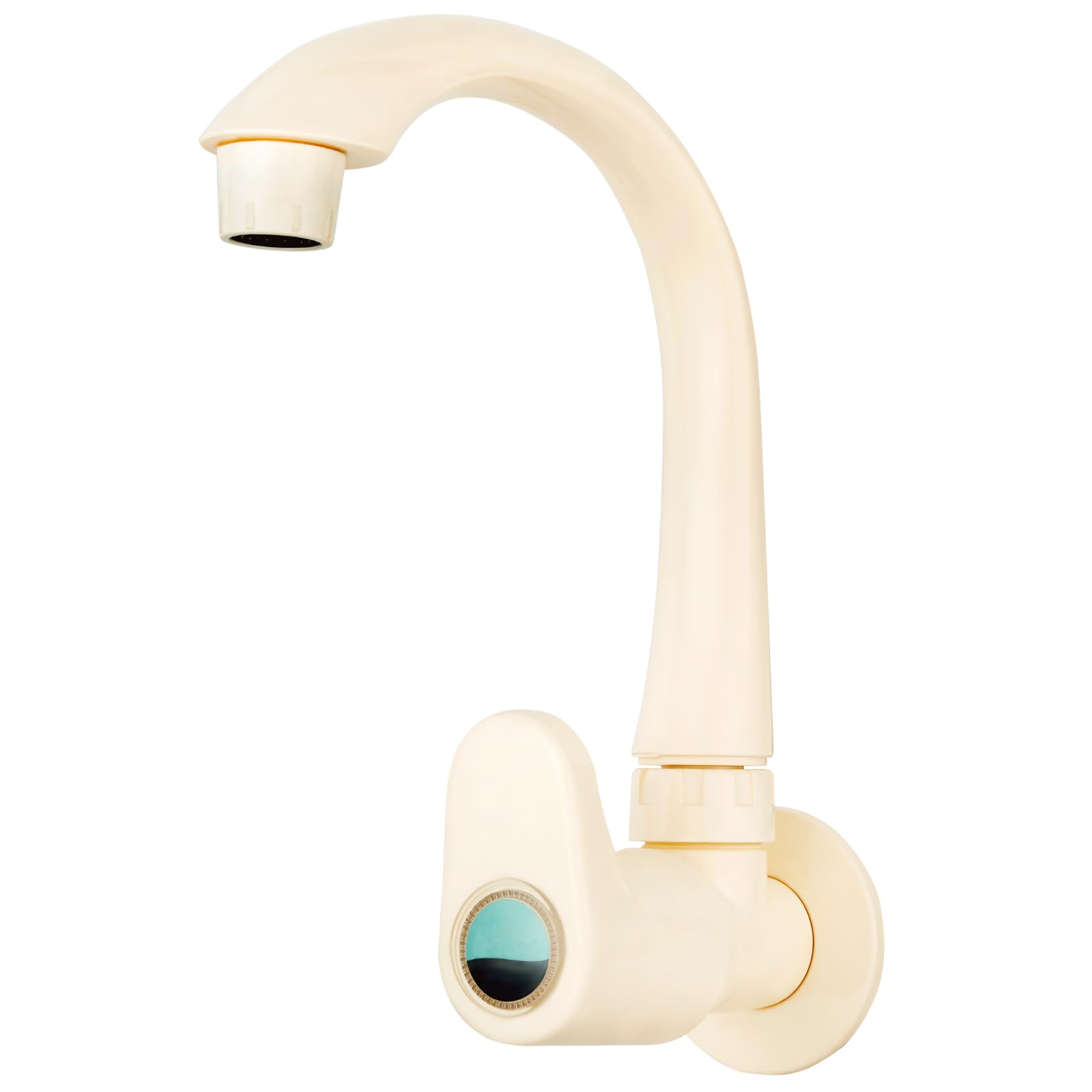 NEW WARE PVC Sink Cock Tap for Kitchen/Bathroom Wash Basins, Garden & Outdoor Water taps with Wall Flange and Bathroom Swan Neck Plastic Bib Cock (B0CPJ8RH7T) Amazon Price History, Amazon Price Tracker