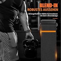 Nylon Elastisch Armband für Garmin Venu 3S/Venu 2S/Vivoactive 4S/Vivomove 3S/Forerunner 265s/255s/255s Music,18mm Robust Stoff Sport Band mit Fallschirmverschluss Armbänder für Huawei GT 5/4 41mm – Ansicht 2
