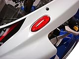 Fits neatly into the fairing pockets of the factory blinker stalks.