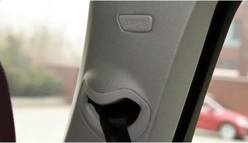 Fit for X5 G05 2019 ABS Carbon Fiber Chrome Safety Belt Cover Trim Car Accessories 2 Pcs(Silver)