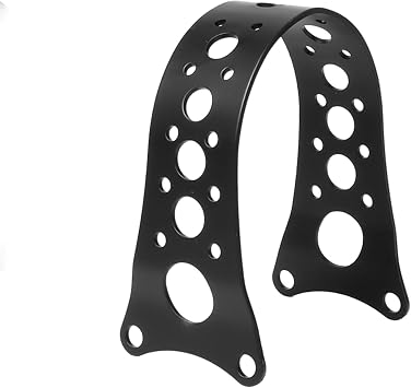 Front Fork Brace, Narrow Glide Fork Stabilizer Fit for Harley Sportster 1988-2017 & Dyna FXR FXD 1988-2005, Tracker Style Fork Support Bracket, Replace Front Fender Position Matte Black