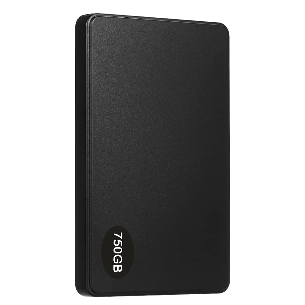 ELBME® 750GB USB2.0 Portable Hard Disk Mobile Hard Drive High-Speed Transmission Large ty Shockproof Plug and Play Black-image-33