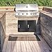 Stanbroil BBQ Outdoor Kitchen Door, Black Steel Single Vertical Access Door Perfect for Outdoor Kitchen, BBQ Island, Grilling Station -17 1/4