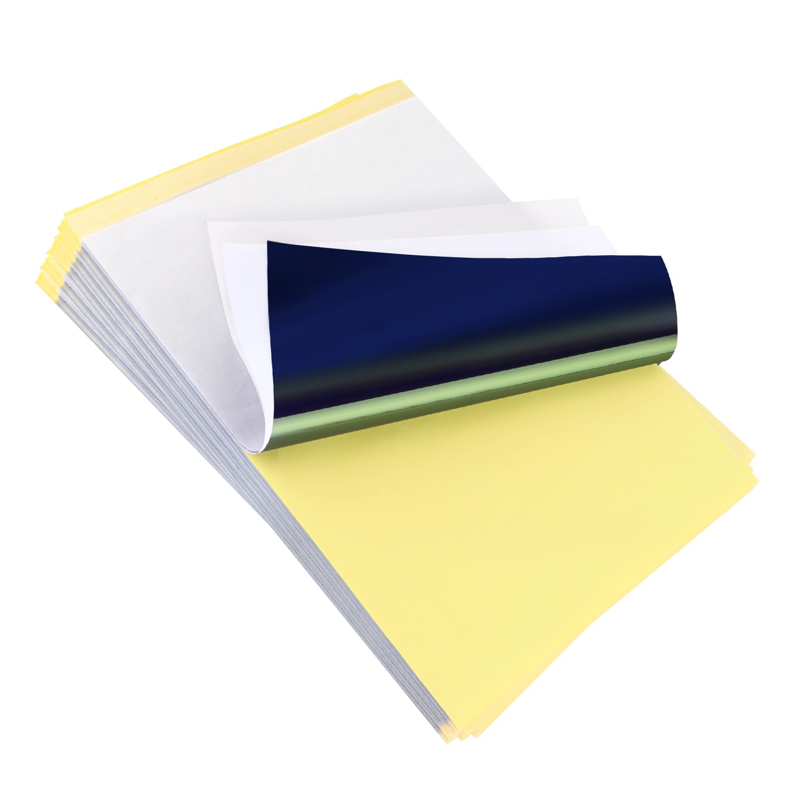 Papel de Transferencia de Tatuaje,20 Hojas Tattoo Transfer Paper,A4 Papel Calco de Carbón Papel Hectografico,Ideal para Impresión de Tatuajes y Diseño DIY