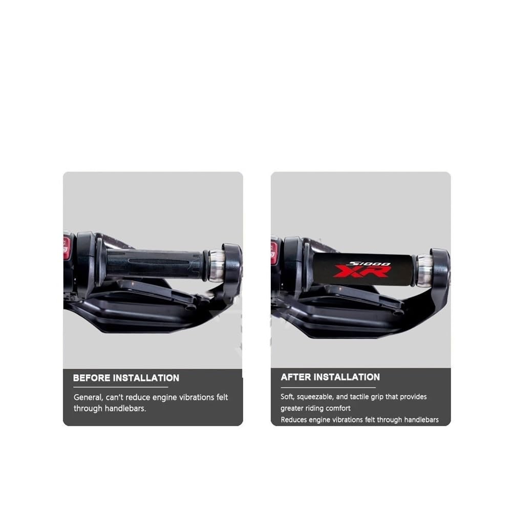 Manopole In Schiuma Per Moto BMW R Series - Antiscivolo, Antivibrazione, 30mm