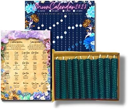 10 Beeswax Candles | Hand-Rolled | Chime | Spells | Taper (Yule)