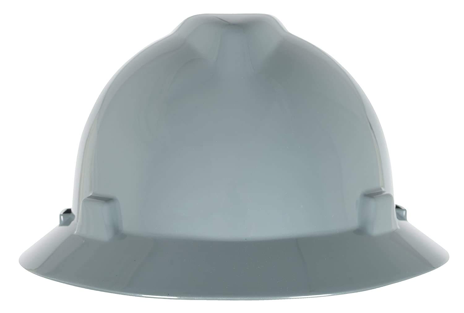 MSa Safety 10058319 V- Gard Slotted full-brim cappello, 1-touch Suspension, navy grigio