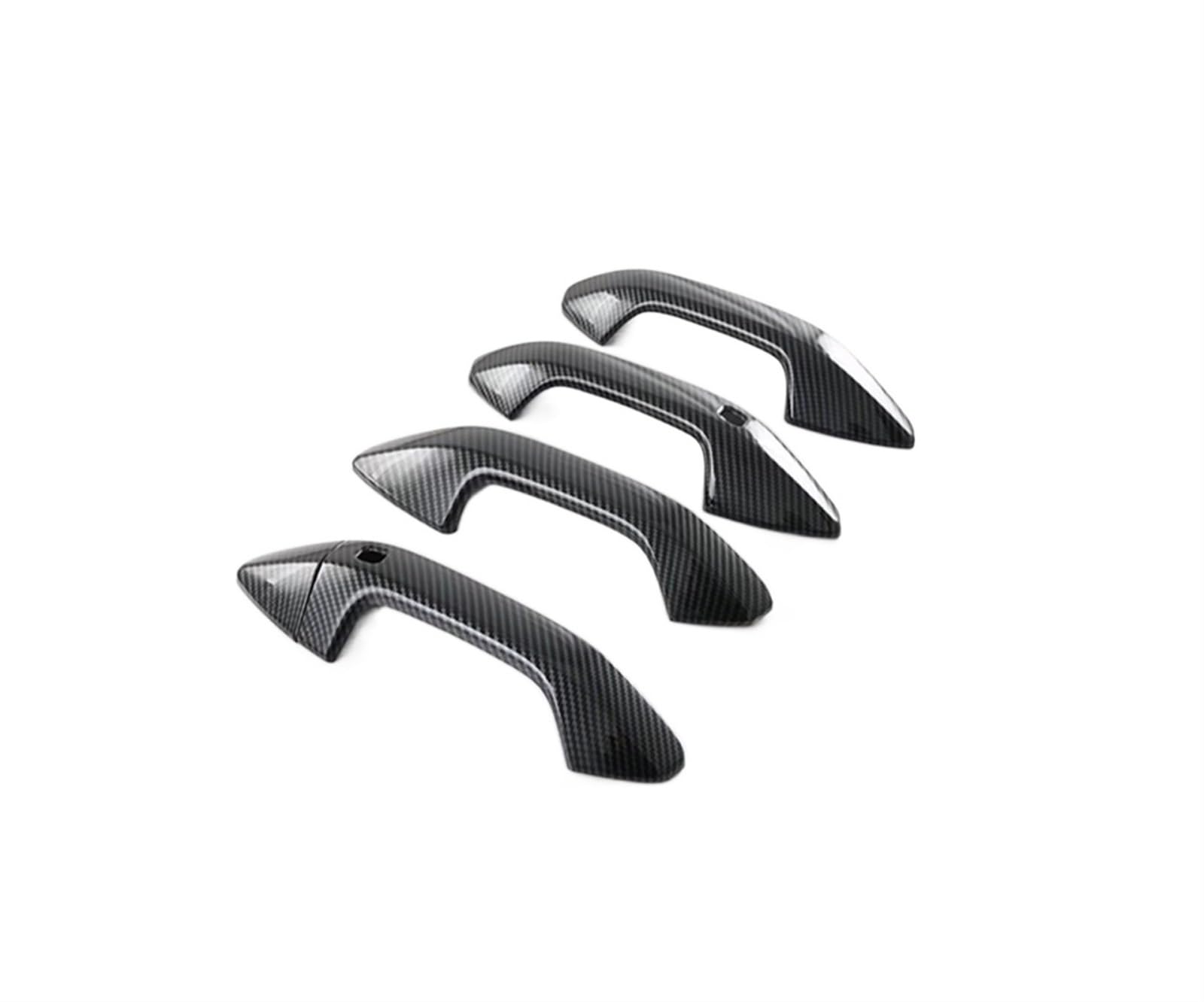 Drezzo Car Exterior Door Handle for Kia for Sportage NQ5 2021 2022 Korean Version ABS Carbon for Fiber Style Door Handle Bowl Cover Cup Trim(Door Bowl)