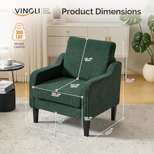 Image of VINGLI Accent Chairs Set of 2, Modern Traditional Armchair for Living Room