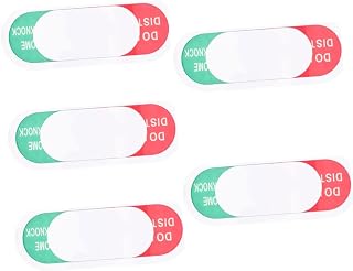 MAGICLULU 5pcs Do Not Disturb Sign Plastic Vacant Signboard Door Knob Occupied Signboard Office Door Sign Office Accessories Plastic Slide Toilet Door Sign Toilet Hanging Board Toilet Supply