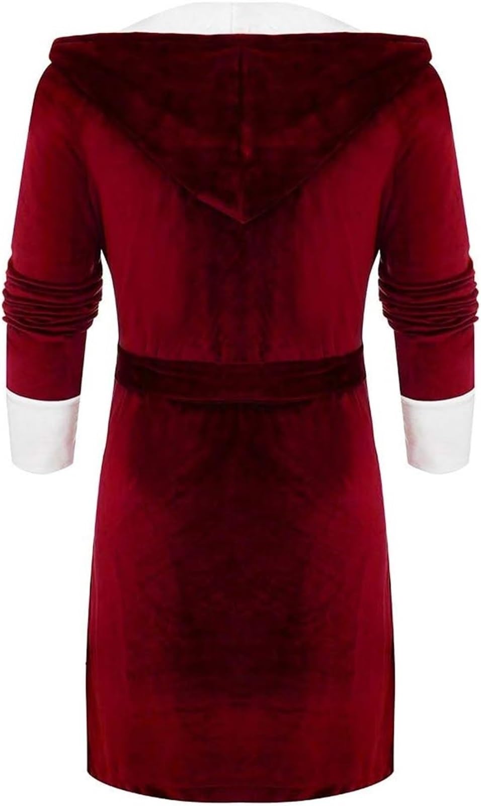 Accappatoio Accappatoi Lunghi da Donna in Pile di Peluche, Morbidi E Caldi, Pigiami Notte in Spugna Sherpa con Cappuccio Abbigliamento(B,4XL)