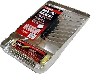Wooster Brush R914-9 Golden Flo 9-Inch Roller Kit, 3/8-Inch Nap for Fast No-Skip Coverage on Medium Surfaces