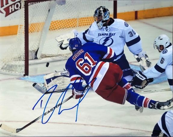 Autographed Rick Nash New York Rangers Hockey 11x14 Photo with COA
