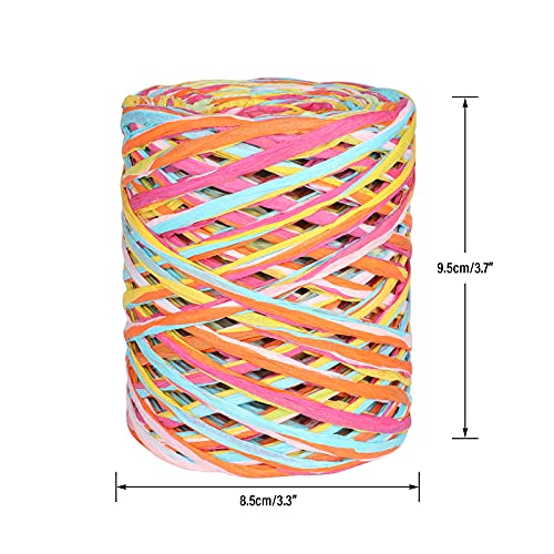 Colored 262 Feet Raffia Paper Ribbon,6 Colored Packing Paper String Perfect For Gift Wrapping And Diy Decoration (Pink) #TOP1