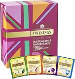 Twinings   Coffret Infusions   40 Sachets   Menthe Poivrée, Citron et Gingembre, Cassis et Myrtille, Camomille   Coffret Dégustation Infusion   Idéal Cadeau et Découverte