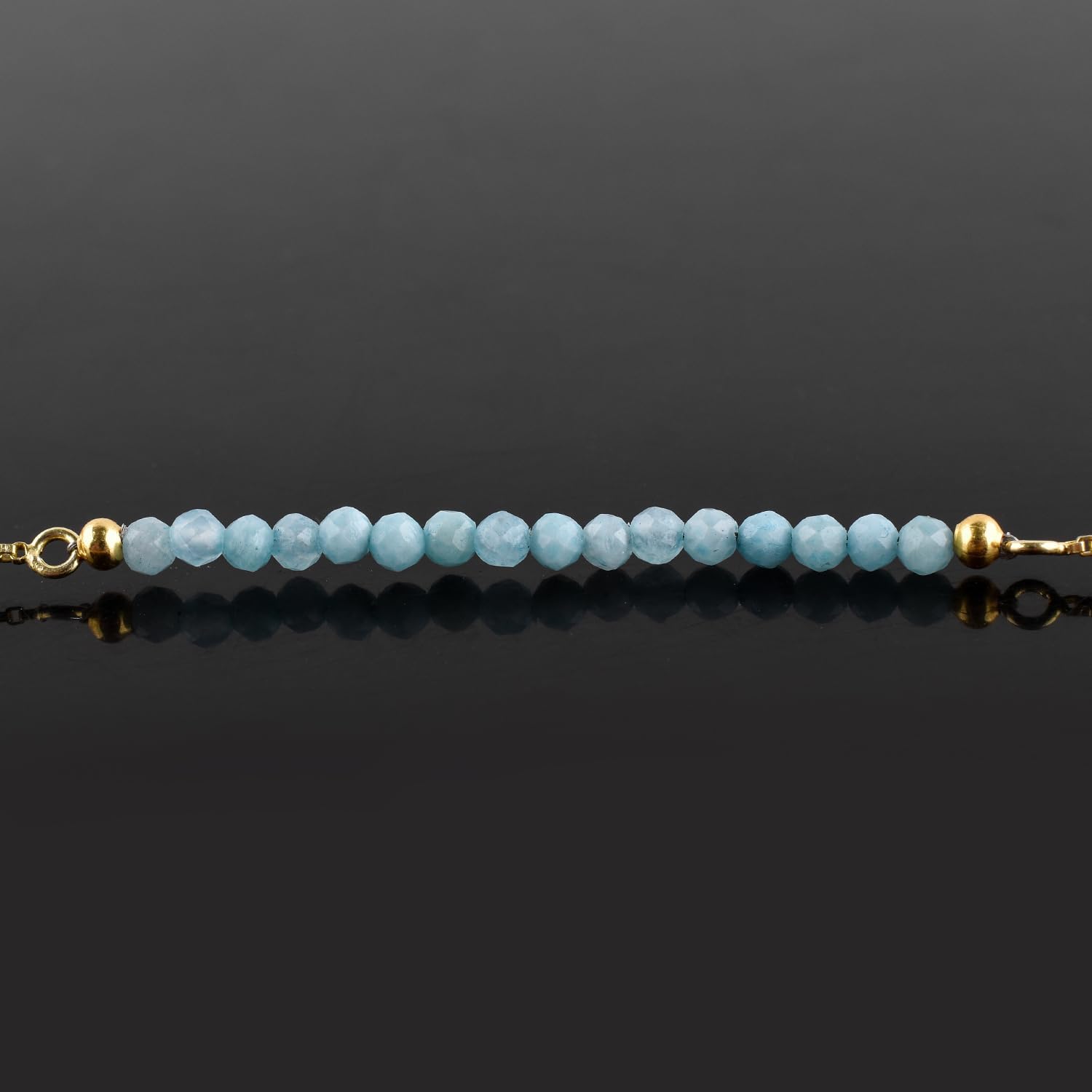 InfinityGemsArt Gemstones Bracelets For Women Birthstone Jewelry Micro Beads Beaded Stone Bolo Slider Crystals Bracelet, 14K Gold Plated Adjustable Chain - Image 5