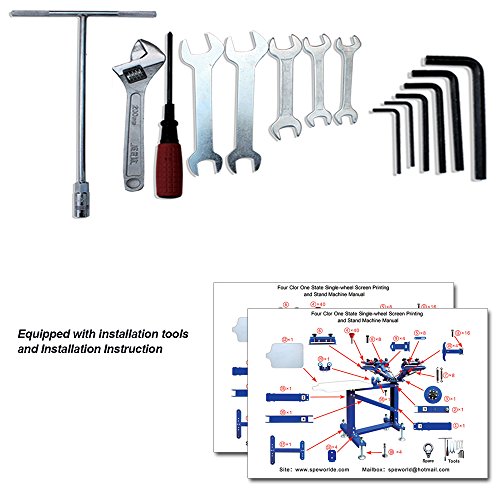 Techtongda 4 Color 2 Station Desktop Single Color Screen Printing Machine Screen Print Diy T-Shirt #TOP7
