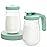 Momcozy Glass Breast Milk Pitcher, Milk Storage Container with Flat Lid & Handle Lid, Wide Mouth Leak-Resistant, Baby Formula Pitcher, Heat & Cold Resistant, 2 PCS, 32OZ Each (64OZ Total)