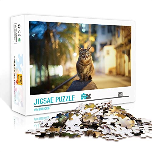 Puzzle para Adultos 1000 Piezas Cat Classic Puzzle Puzzle Game Toy Home Travel Gift 75x50cm Adult and Child Intelectual Challenge Puzzle Cover