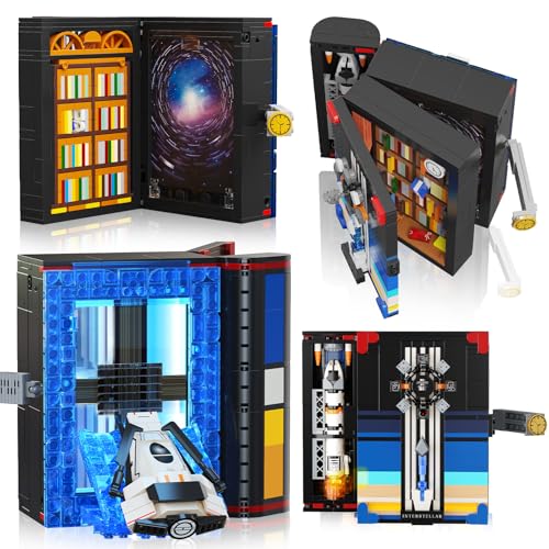 HOGOKIDS Magic Space Book Nook Building Set with LED Light,