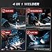 ARCCAPTAIN 160A MIG Welder 110V 220V 4 in 1 Welding Machine Gas MIG, Gasless MIG Flux Core Welder, Lift TIG, MMA Stick Welder, Welder Machine with Synergy for Beginner IGBT Inverter Portable Welder