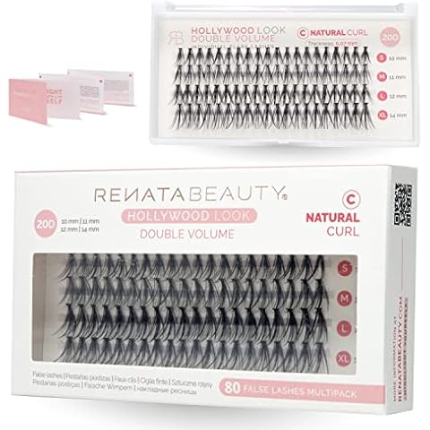 Renata Beauty 20D DOBLE Volumen Extensión de Pestañas Postizas Individuales Cover