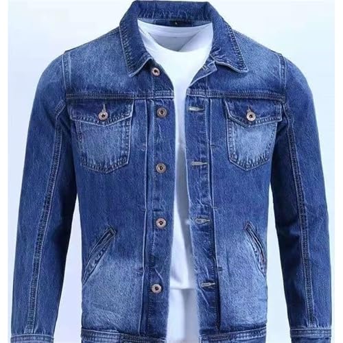 Chaqueta vaquera retro para hombre otoño miniatura 3