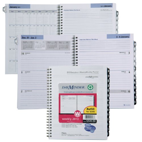 Dayminder Weekly/Monthly Refill For G545-00/14, 6 7/8 X 9 Inches, 2013 (G545-50) #TOP6