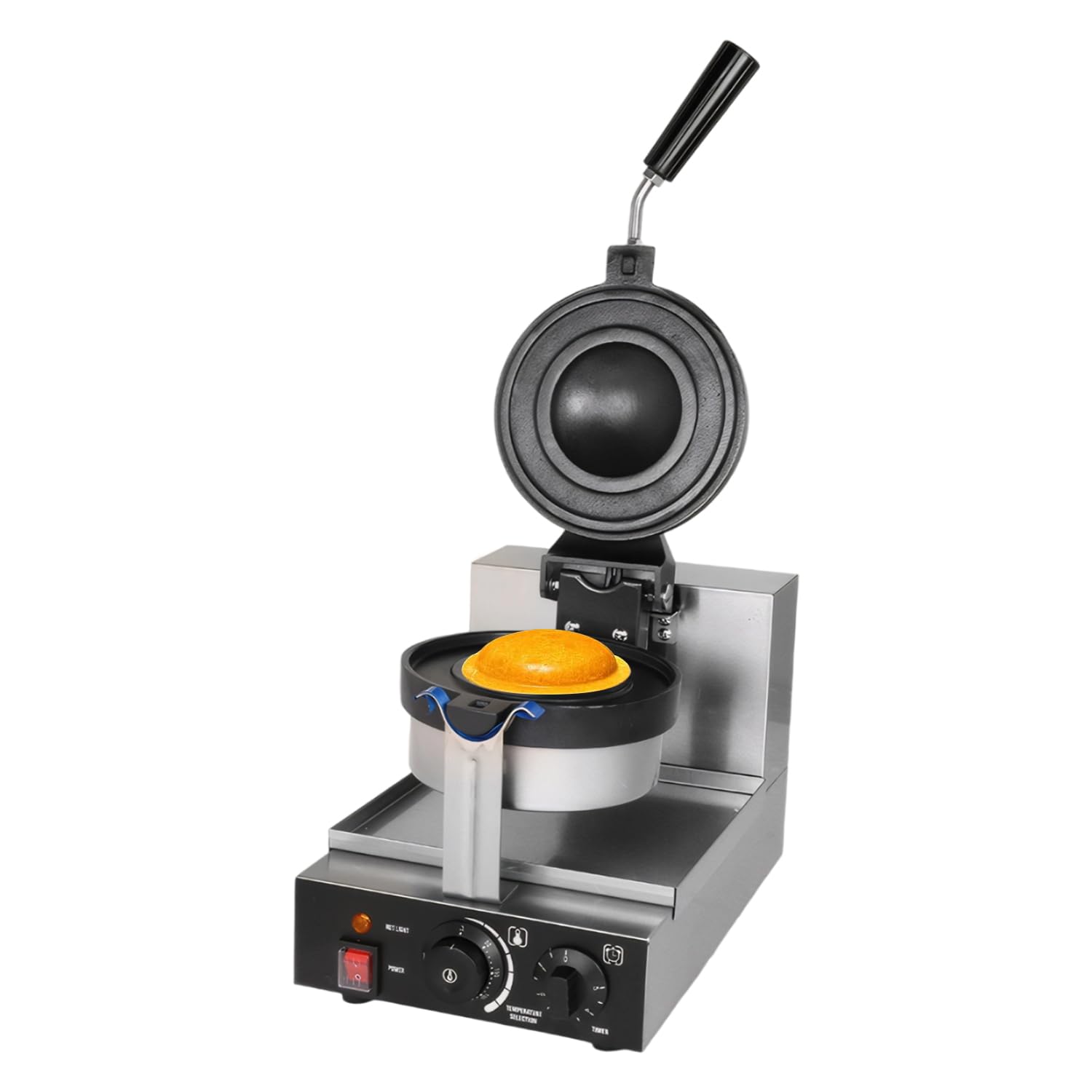 JUMEIYP Ice cream Waffle Machine,Commercial UFO Hamburger Cake Maker,Home Large Hamburger Bread Gelato Panini Hot Press Machine