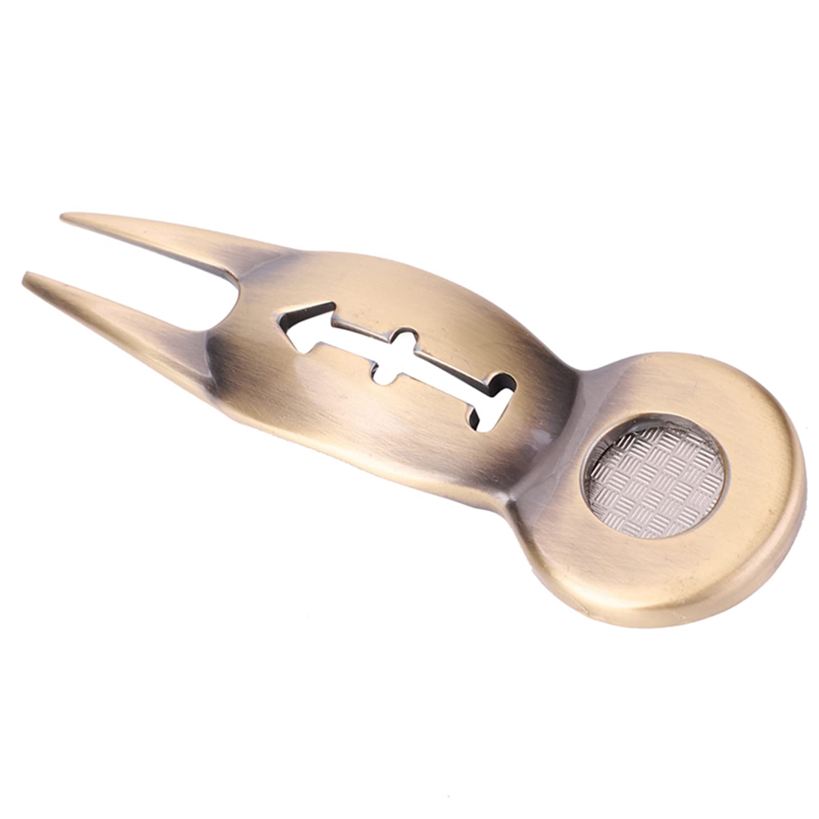 Yosoo Health Gear Herramienta de Reparación de Divot de Golf Multifuncional, Pick Pitch con Marcador de Pelota, Aleación de Aluminio