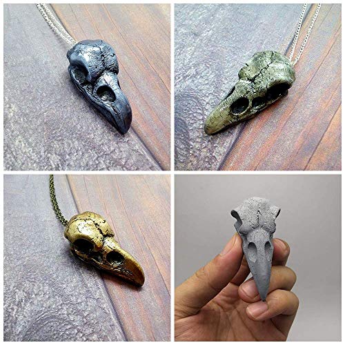 Tiny Size 3D Raven Head Skull Silicone Resin Mold Crow Bird Cake Fondant Mold Cake Decorating Tool Soap Resin Pendant Polymer Clay Halloween Candy Chocolate Gumpaste Molds #TOP4
