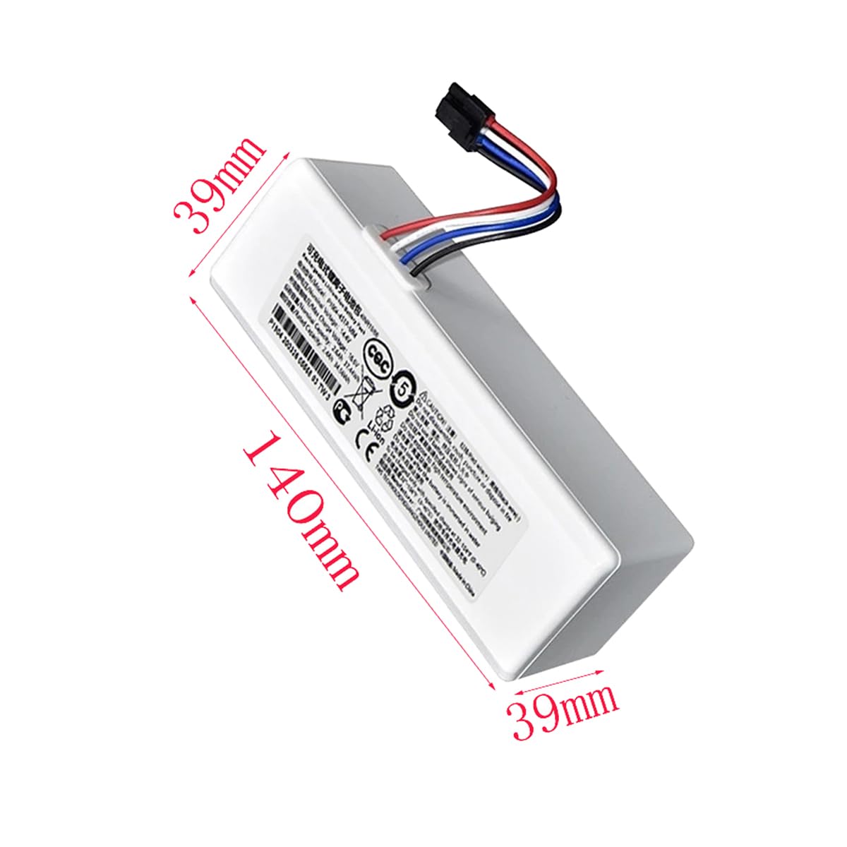 Batteria Ricaricabile 14,4V 2600mAh 5200mAh 5600mAh 6500mAh Batteria agli ioni Litio Compatibile con Batteria Backup della spazzatrice Batteria Ricambio per aspirapolvere