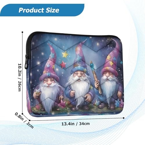 Funda para portátil de 13-14 pulgadas con diseño de gnomos miniatura 3