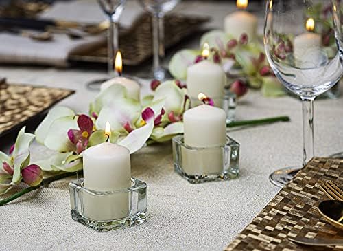 Bolsius pack 4 Pillar Candles Regular, "Ivory 50 mm Width"