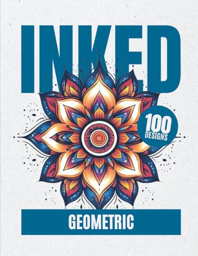 INKED: Geometric Tattoo Coloring Book
