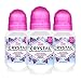 CRYSTAL BODY DEODORANT Roll-On - Unscented (2.25 fl oz) - 3 Pack