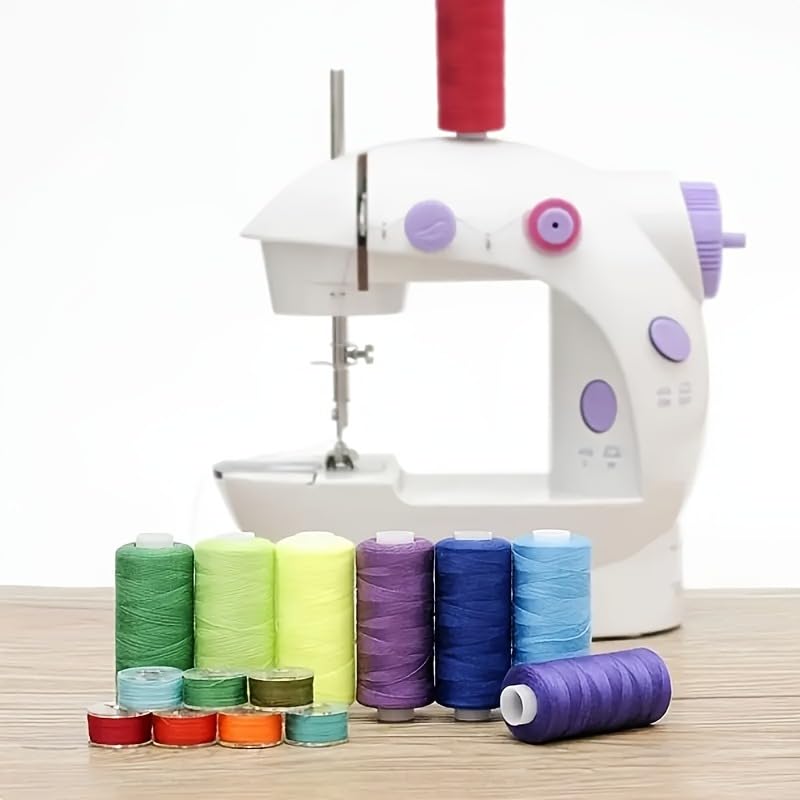 Juego De Hilos Coser, Kit Combinado Máquina Bobinas Preenrolladas Poliéster 36 Colores for Manualidades Y Acolchar, 1